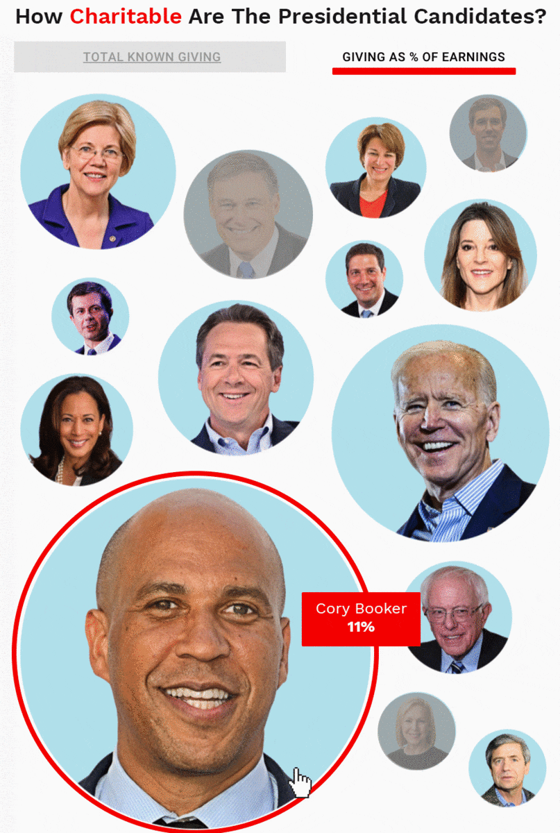 candidate charity Infographic